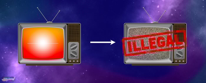 Highly saturated, warm colors cause display problems on TV's, which has caused the NTSC to deem these problematic colors, "illegal." For the blog post, "Illegal Colors | Prism Power."