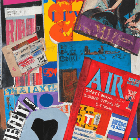 Colourful magazine covers