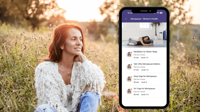 Patricia Creola's Menopause – Women's Health class collection in the Yogaia app