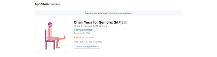 sitfit - chair yoga for senior