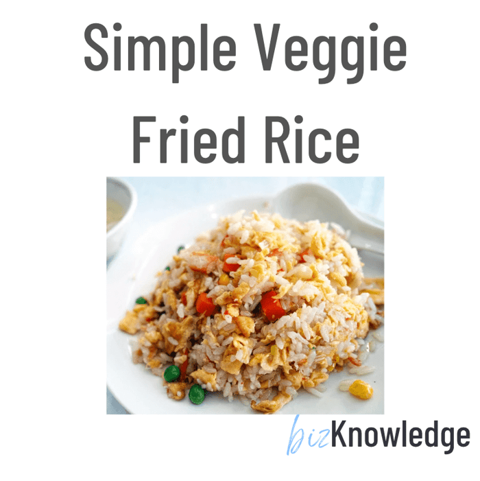 Simple Veggie Fried Rice Recipe