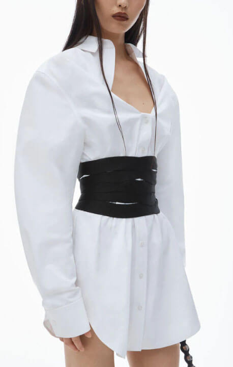 Alexander Wang Deconstructed Mini Shirtdress