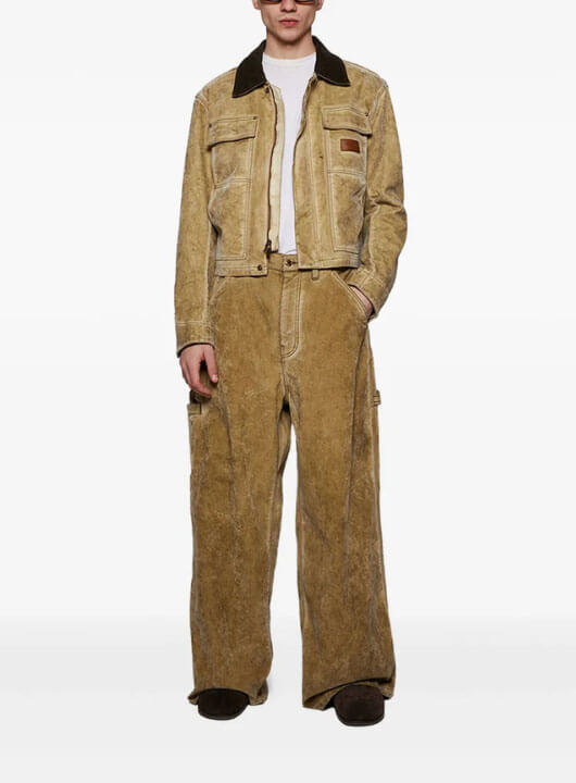 Alexander Wang Workwear Jacket With Weathered Flocking