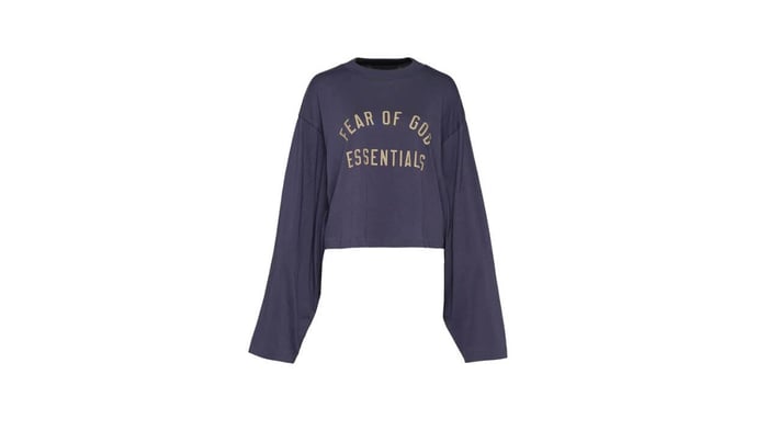 Fear of God ESSENTIALS Tri-Blend Cropped Longsleeve Tee Women