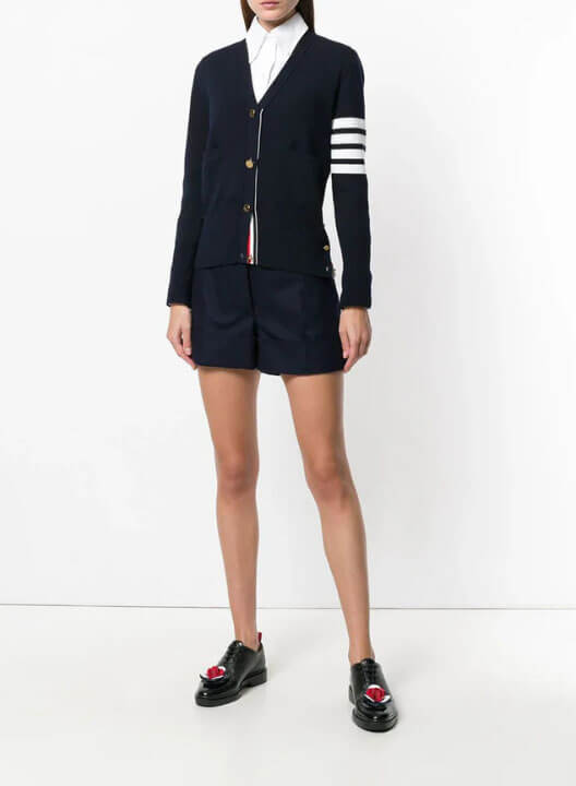 Thom Browne Milano Classic V Neck Cardigan Women