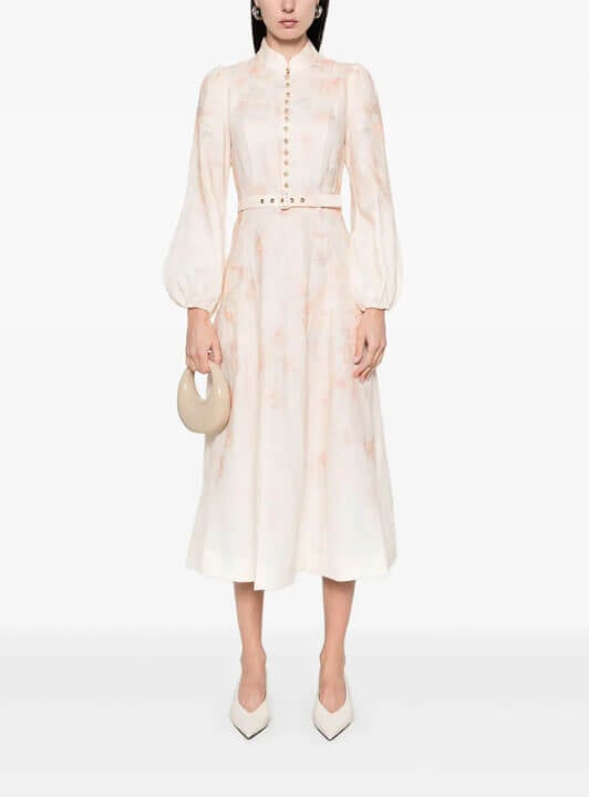 ZIMMERMANN Crush Buttoned Midi Dress