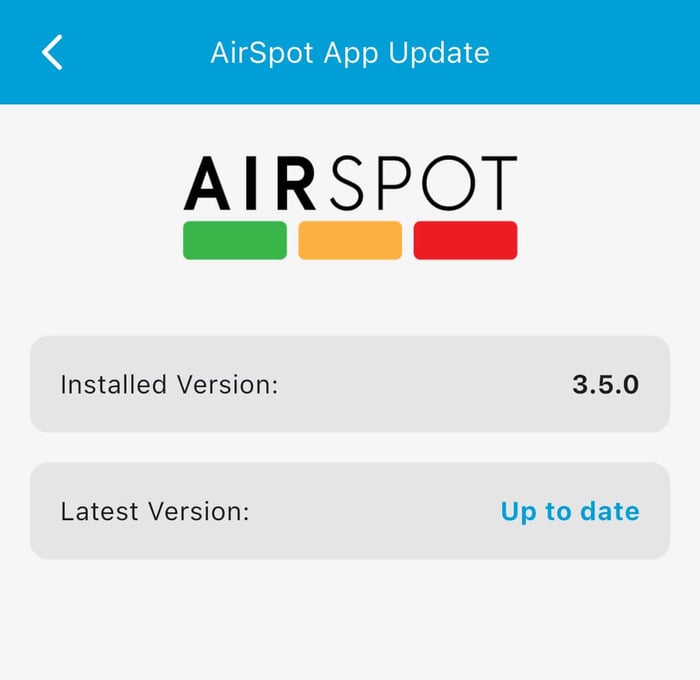 AirSpot App and Device Firmware Update