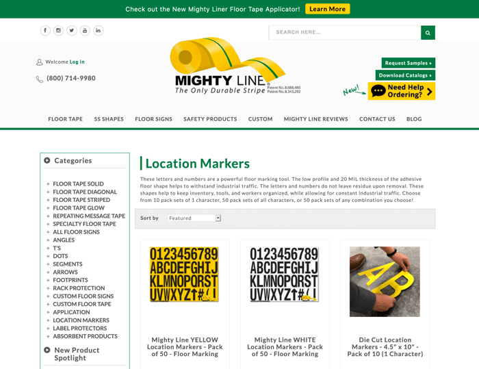 Mighty Line Location Markers