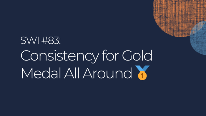 Consistency = Gold Medals All Around 🥇 - SWI #83