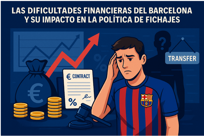 Las dificultades financieras del Barcelona y su impacto en la política de fichajes