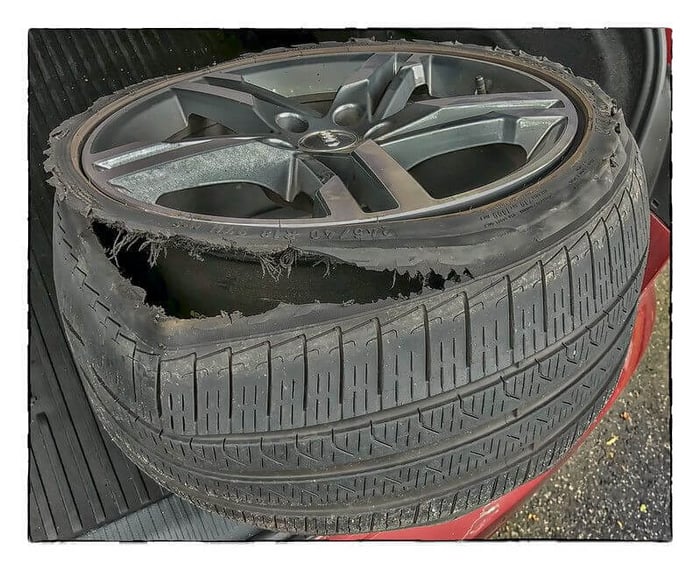 Be careful, your tires are hot!