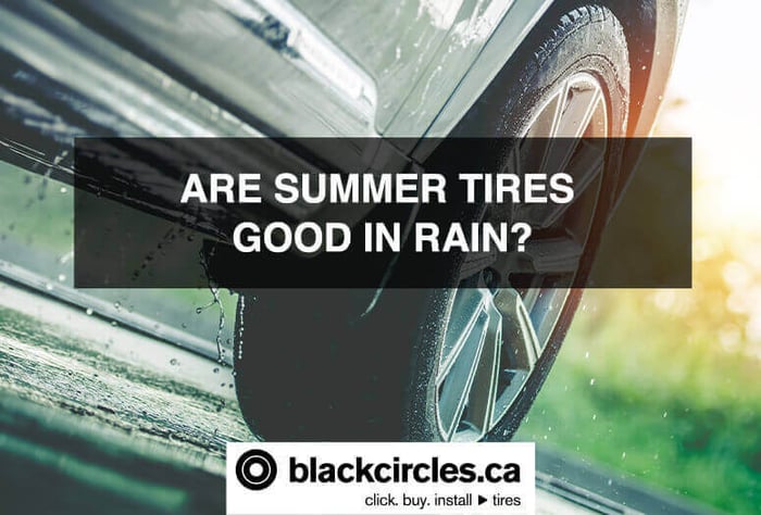 Are summer tires good in rain?