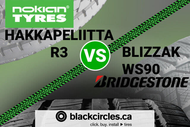 Nokian Hakkapeliitta R3 vs Bridgestone Blizzak WS90