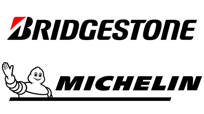 Bridgestone vs Michelin logos