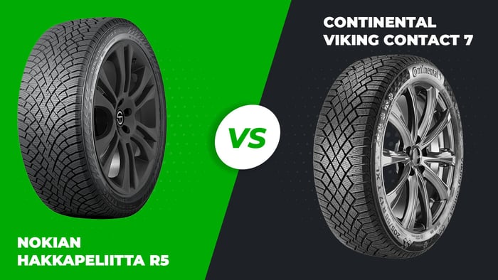 Comparing Nokian Hakkapeliitta R5 vs Continental Viking Contact 7 tires