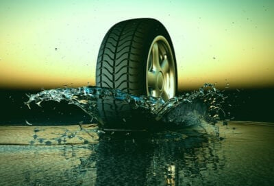 How does rain affect our tires?