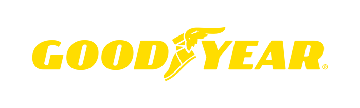 The yellow Goodyear logo