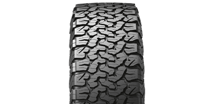 Vue de moitié du pneu BFGoodrich KO2.