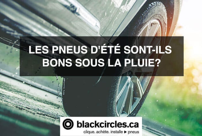 Sous la pluie, les pneus d’été sont-ils bons ?