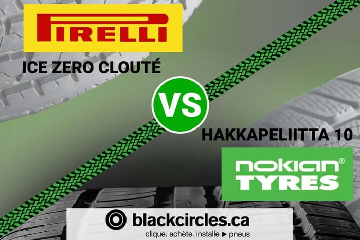 Comparaison du Pirelli Ice Zero Studded vs le Nokian Hakkapeliitta 10