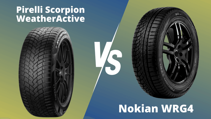 Comparaison des pneus VUS Pirelli Scorpion WeatherActive et Nokian WRG4