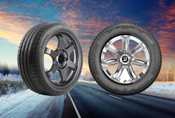 Pneus neige Continental vs Bridgestone Blizzak