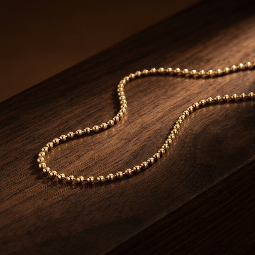 Chunky Beaded Ball Chain Necklace