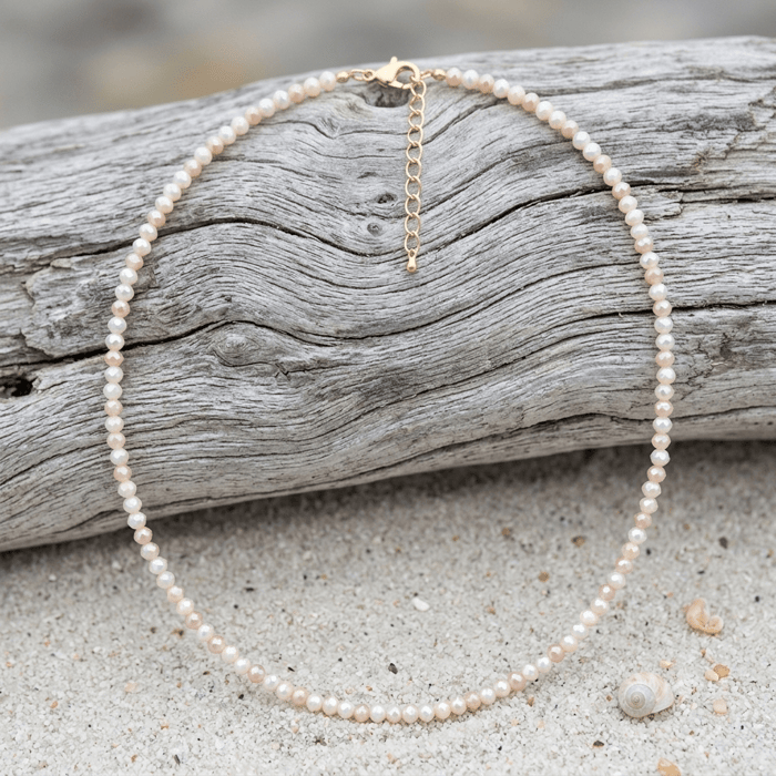 Freshwater Pearl Beaded Chain Necklace
