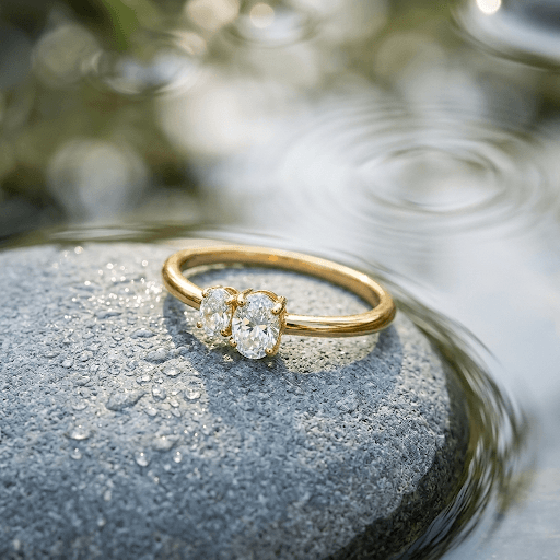 Adina Eden Lab Grown Diamond Double Oval Ring