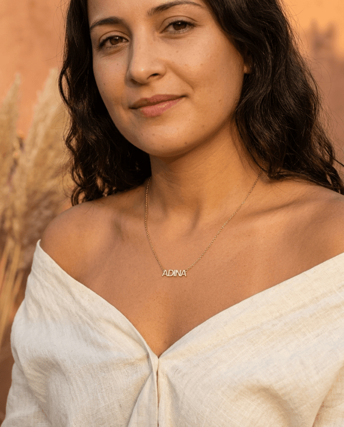 Solid Nameplate Necklace