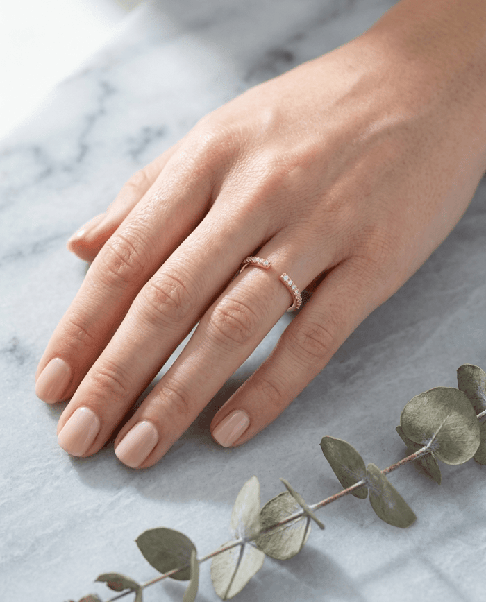Pavé Thin Wrap Ring