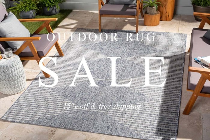 Outdoor Rug Sale! 15% OFF & FREE Shipping!