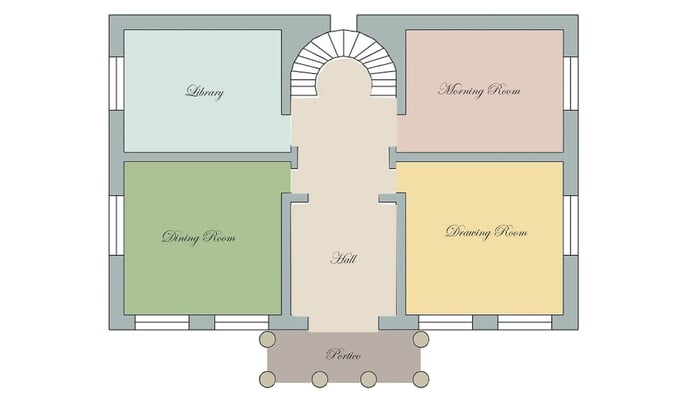 Regency Style Floor Plan