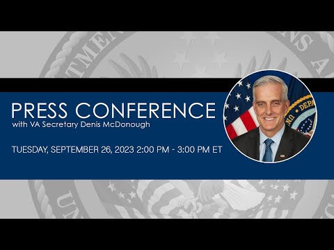 VA Secretary Press Conference – April 27, 2023