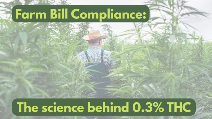Farm Bill Compliance: The science behind 0.3% THC