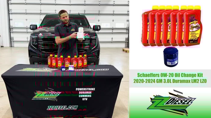 Schaeffers 0W-20 Diesel Oil Change Kit