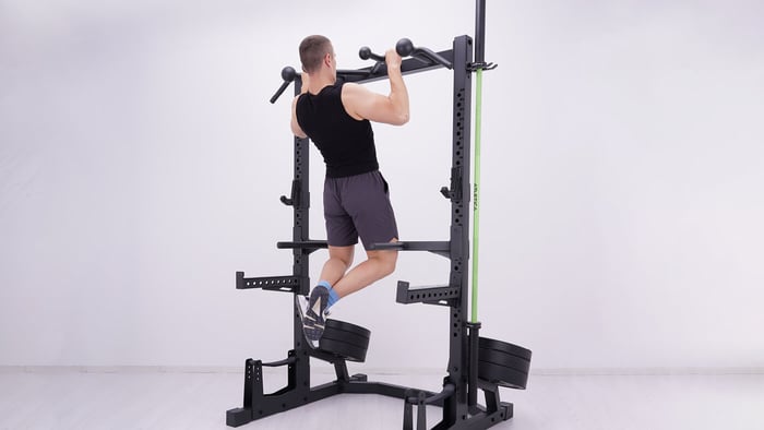 Squat Rack Klimmzüge 