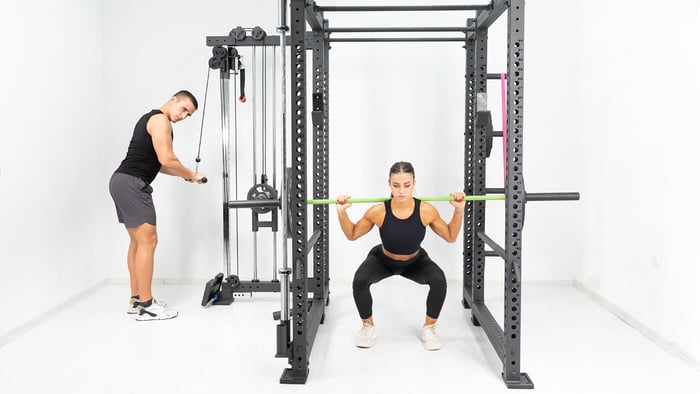 Power Rack Workout im Home Gym