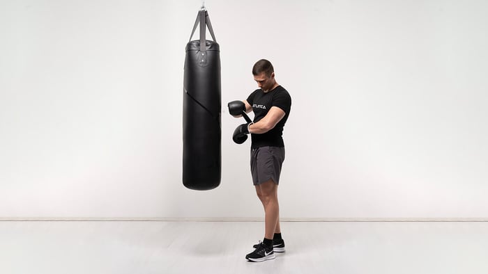 Workout am Boxsack