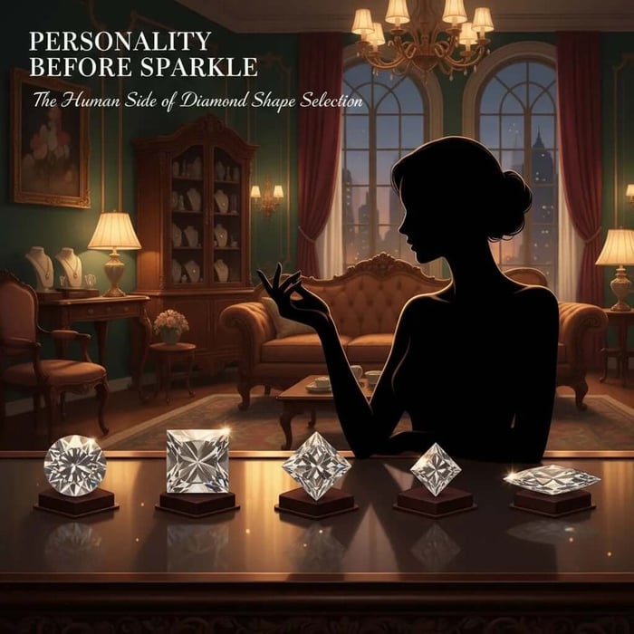 Peroanlity before sparkle, choosing the perfect diamond shape