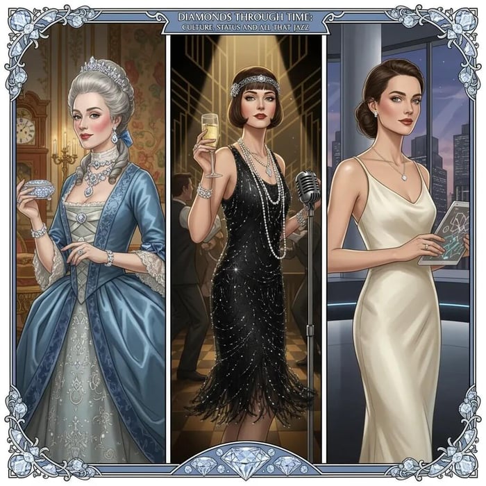 women can't resist diamonds, it is a historical thing