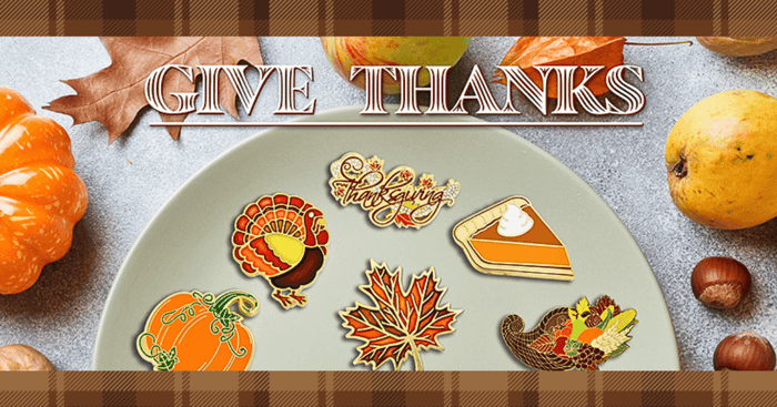 Share the Warmth: Thanksgiving Lapel Pins for Hosts and Guests