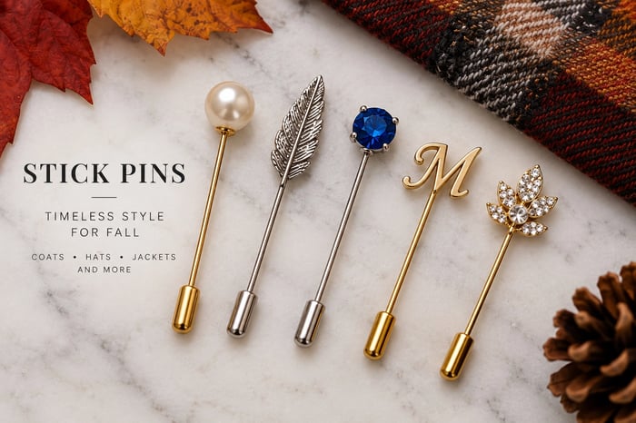Stick Pins vs. Lapel Pins: What Is a Stick Pin?