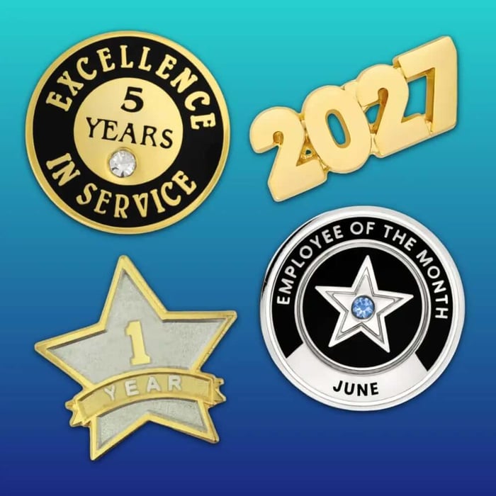 Years of service pins