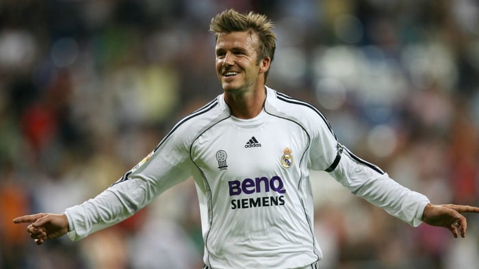 David Beckham and Iconic Football Shirts