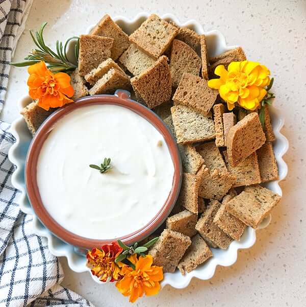 How To Make Crackers & Whipped Feta Dip