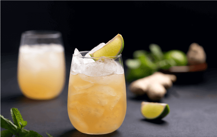 Spiced Rhubarb & Ginger Gin Cocktail