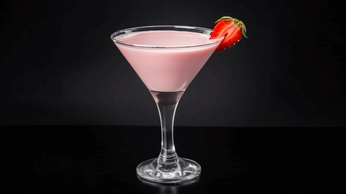 Vanilla, Strawberry, and Cream Martini