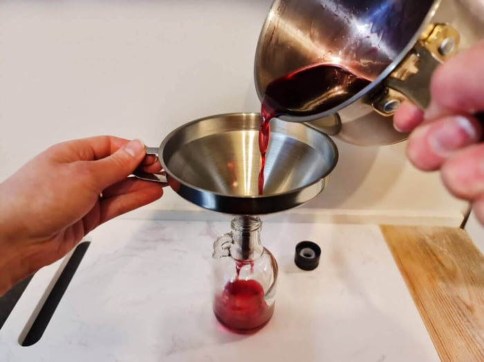 simple tea syrup bottling