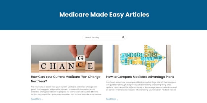 recently updated Medicare agent blog